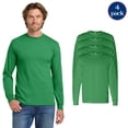 thumbnail image 1 of Gildan Men's Heavy Cotton Long Sleeve T-Shirt, Adult Irish Green Crewneck T-Shirt, 4-Pack Tee, S, 1 of 5