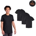 thumbnail image 1 of Gildan Men's Heavy Cotton Pocket T-Shirt, Short Sleeve Crew Neck Classic Fit Tee, Black, 3XL, 3-Pack, 1 of 6
