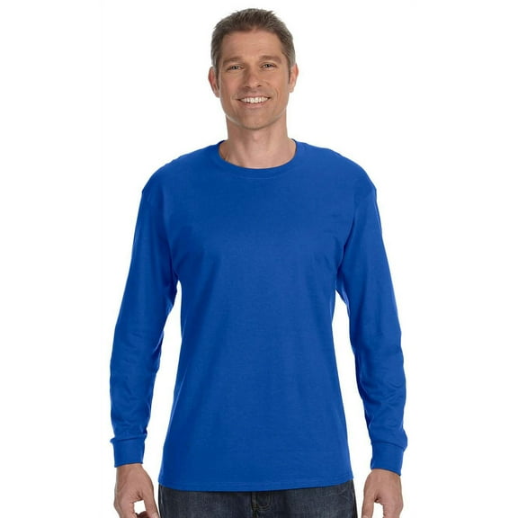 Gildan Men's Heavy Cotton Rib Cuffs Crew Neck T-Shirt