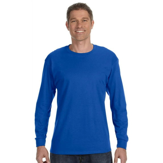 Gildan Men's Heavy Cotton Rib Cuffs Crew Neck T-Shirt