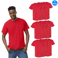 thumbnail image 1 of Gildan Men's Heavy Cotton Short Sleeve T-Shirt, Red, 9 pack, S, 1 of 5