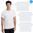 thumbnail image 1 of Gildan Men’s Heavy Cotton Short Sleeve T-Shirt, Taped Neck Blank White Casual Tee, 12 Pack, S, 1 of 4