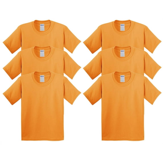 Gildan Men's Heavy Cotton T-Shirt - 5000 (Pack Of 6)