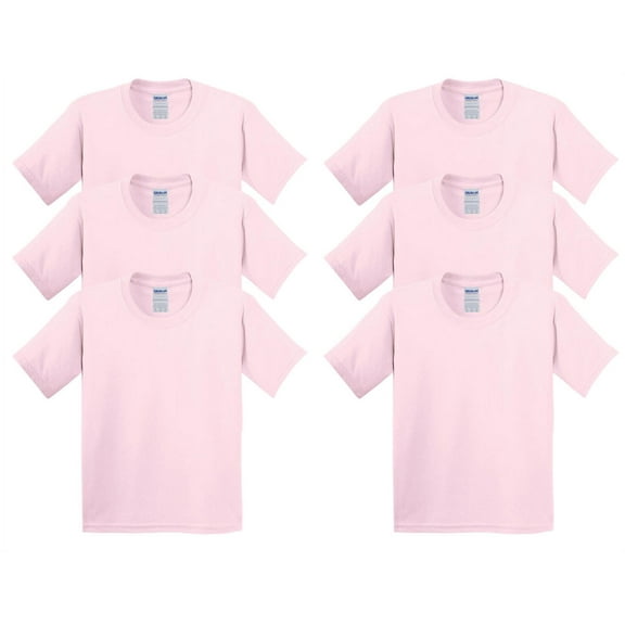 Gildan Men's Heavy Cotton T-Shirt - 5000 (Pack Of 6)