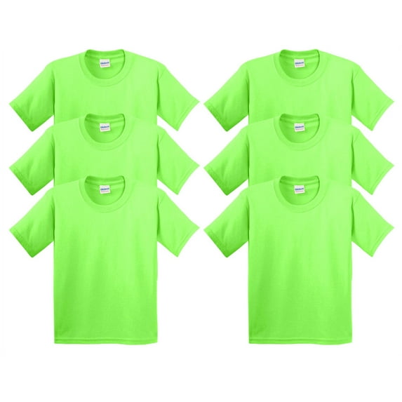 Gildan Men's Heavy Cotton T-Shirt - 5000 (Pack Of 6)