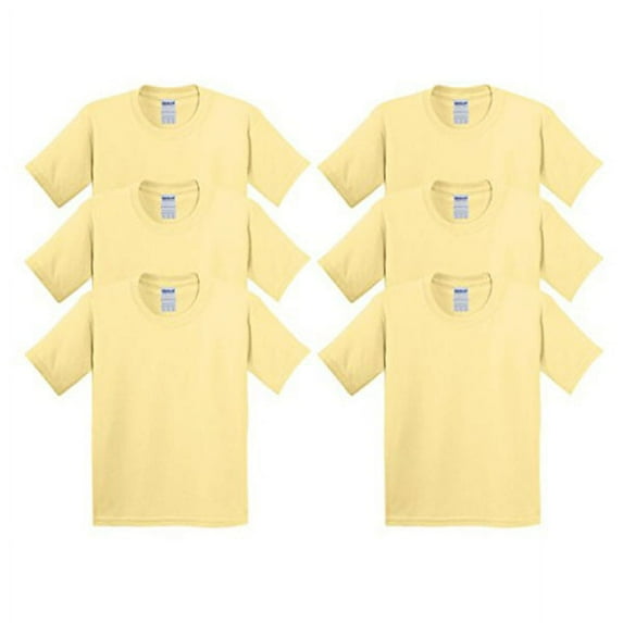 Gildan Men's Heavy Cotton T-Shirt 5000 (Pack Of 6)