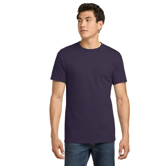 Gildan Men's Heavy Cotton T-Shirt, Crewneck Heavy Cotton Shirt, Blackberry, L