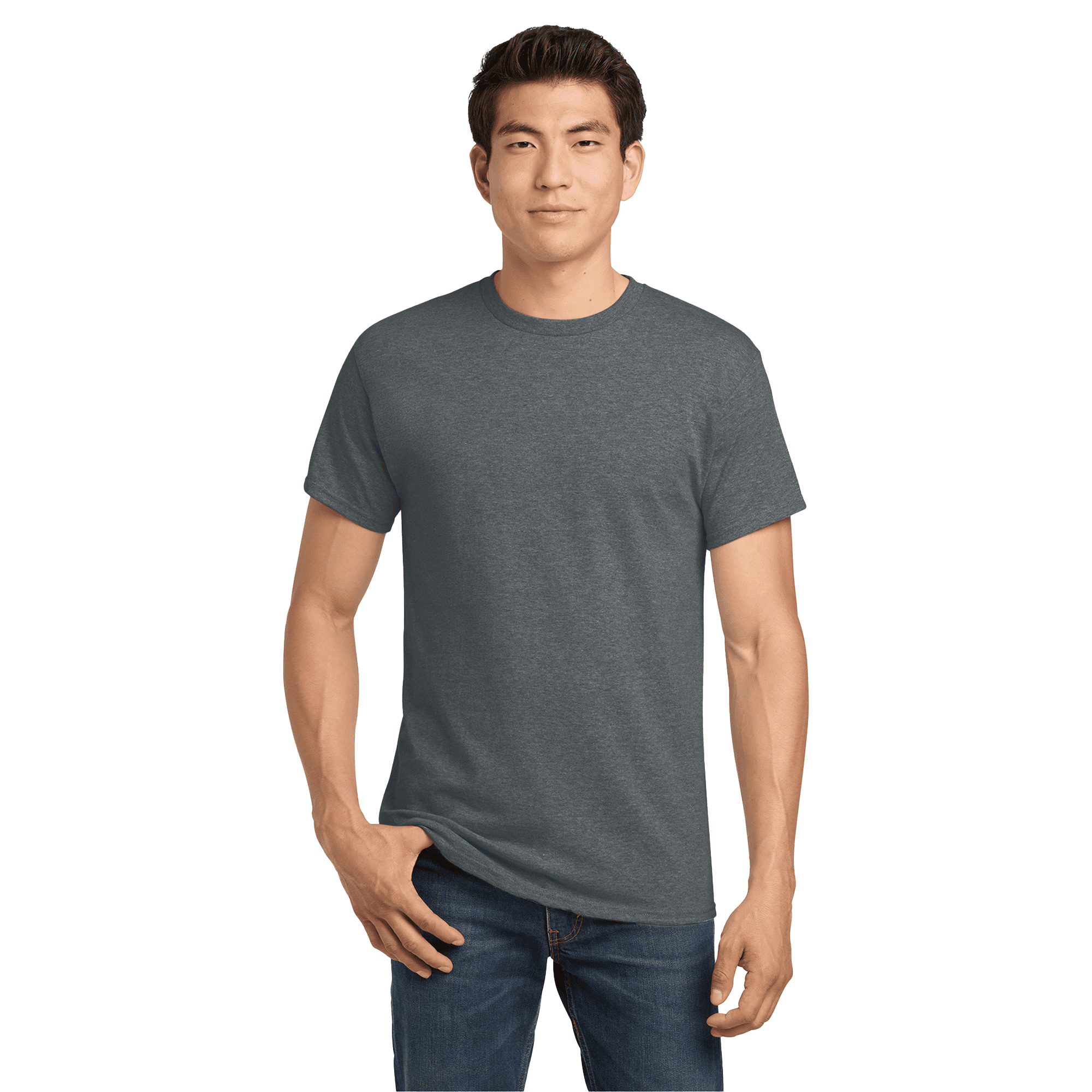 Gildan 5000 T-Shirt Uomo Heavy Cotton – 100% Cotone, Colori Vari, Etichetta Strappa, Taglie S-5XL, Basic - copertina