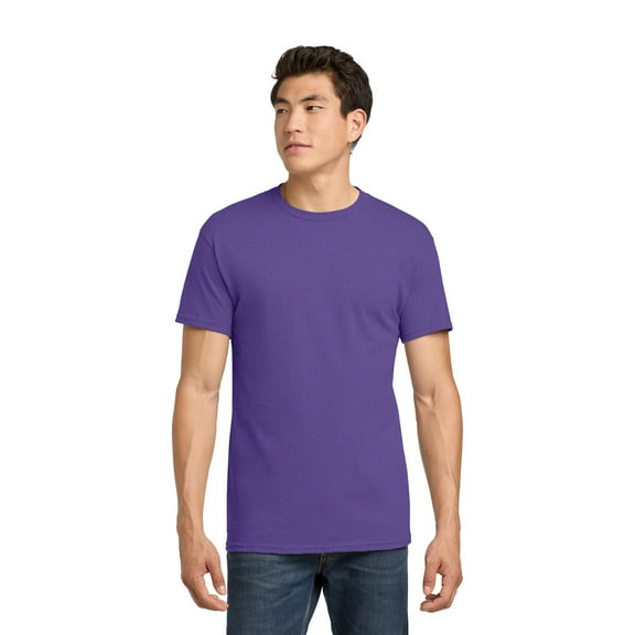 Gildan Men's Heavy Cotton T-Shirt, Crewneck Heavy Cotton Shirt, Lilac, L