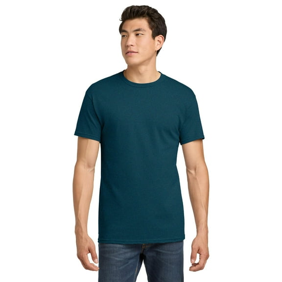Gildan Men's Heavy Cotton T-Shirt, Crewneck Heavy Cotton Shirt, Midnight, L