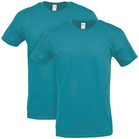 Gildan Men's Heavy Cotton T-Shirt, Style G5000, 2-Pack, Tropical Blue, X-Large