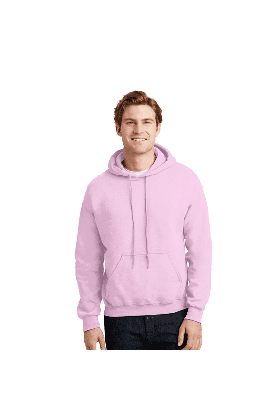 Men's Hooded Sweatshirt Light Pink with Pocket, Size-2XL - Fleece Cozy Heavy Blend 50/50 Cotton/Polyester | Casual Hoodie, 8 oz