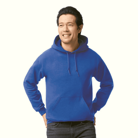 Gildan Men's Hoodie, DryBlend Casual Sweatshirt, Soft Cotton-Poly, Pouch Pocket, Royal, L