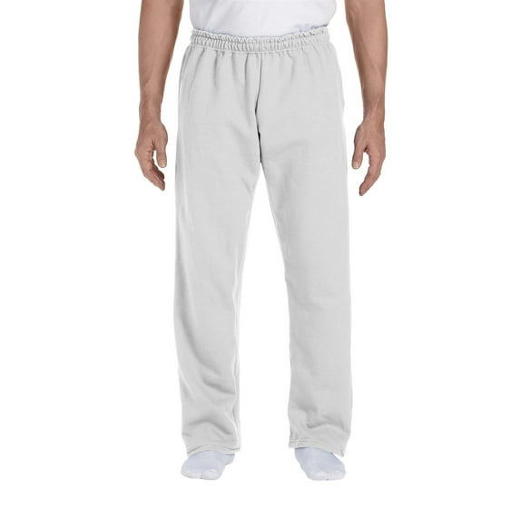 Gildan Men's Jersey Lined Elastic Waist Open Bottom Sweatpant, Style G12300
