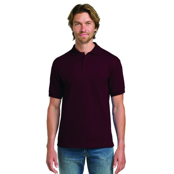 Gildan Men's Jersey Polo T-Shirt, Adult Short Sleeve Polo Shirt | Maroon, Size-XL Pack-1 up to 5XL
