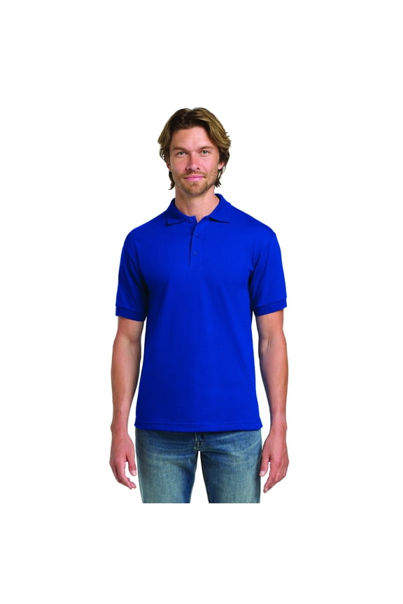 Men's Jersey Polo T-Shirt, Adult Short Sleeve Polo Shirt | Royal Size-L Pack-1, up to 5XL