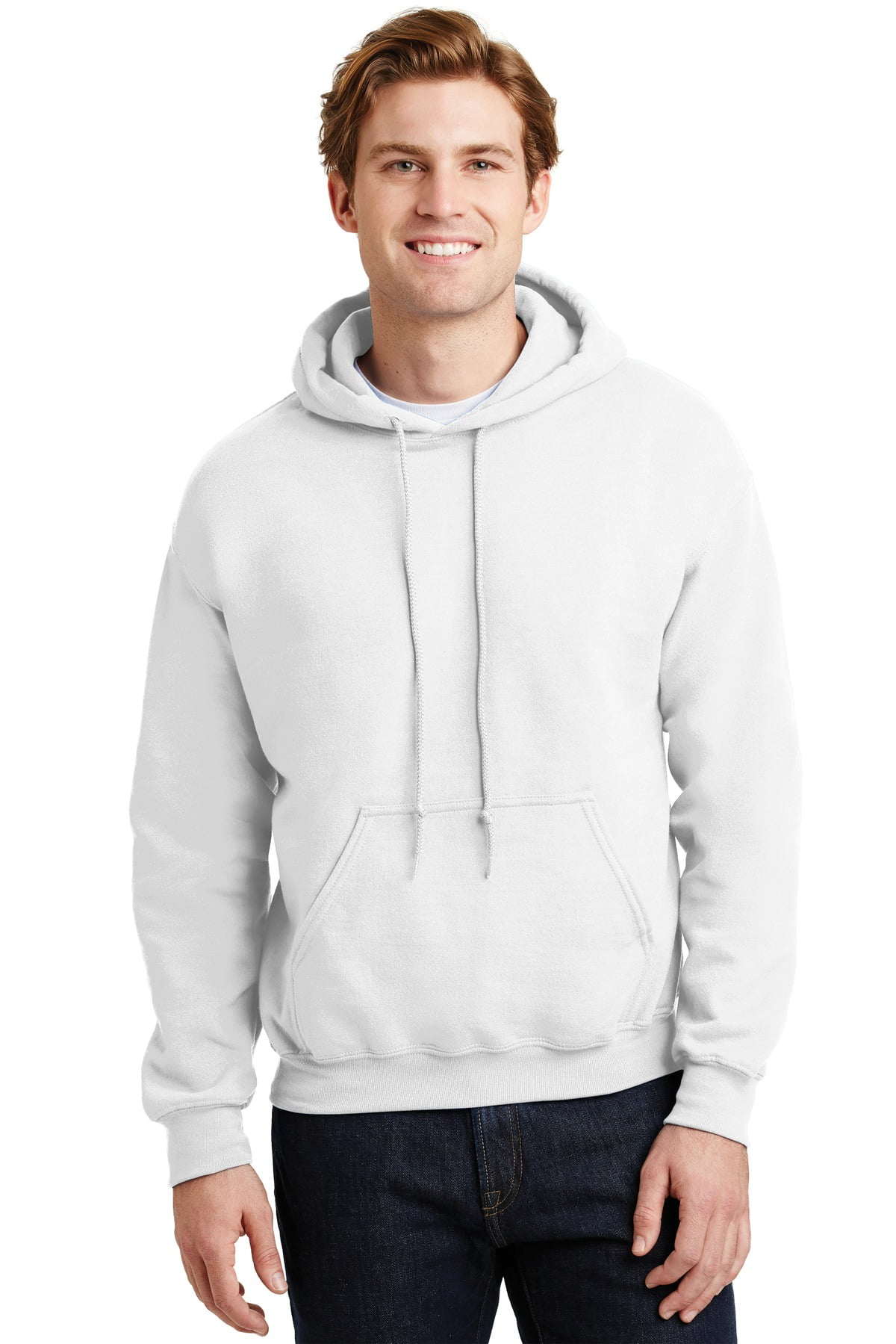 Hooded jacket store with pouch pocket