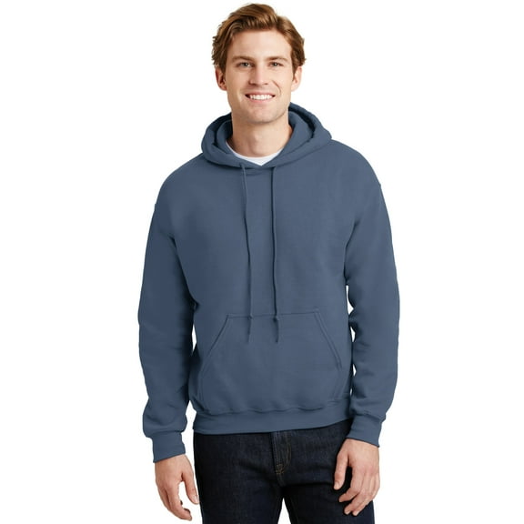 Gildan Men's Long Sleeve Front Pouch Pocket Hooded Sweatshirt. 18500