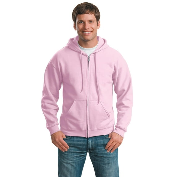 Gildan Men's Long Sleeve Full-Zip Hooded Sweatshirt. 18600