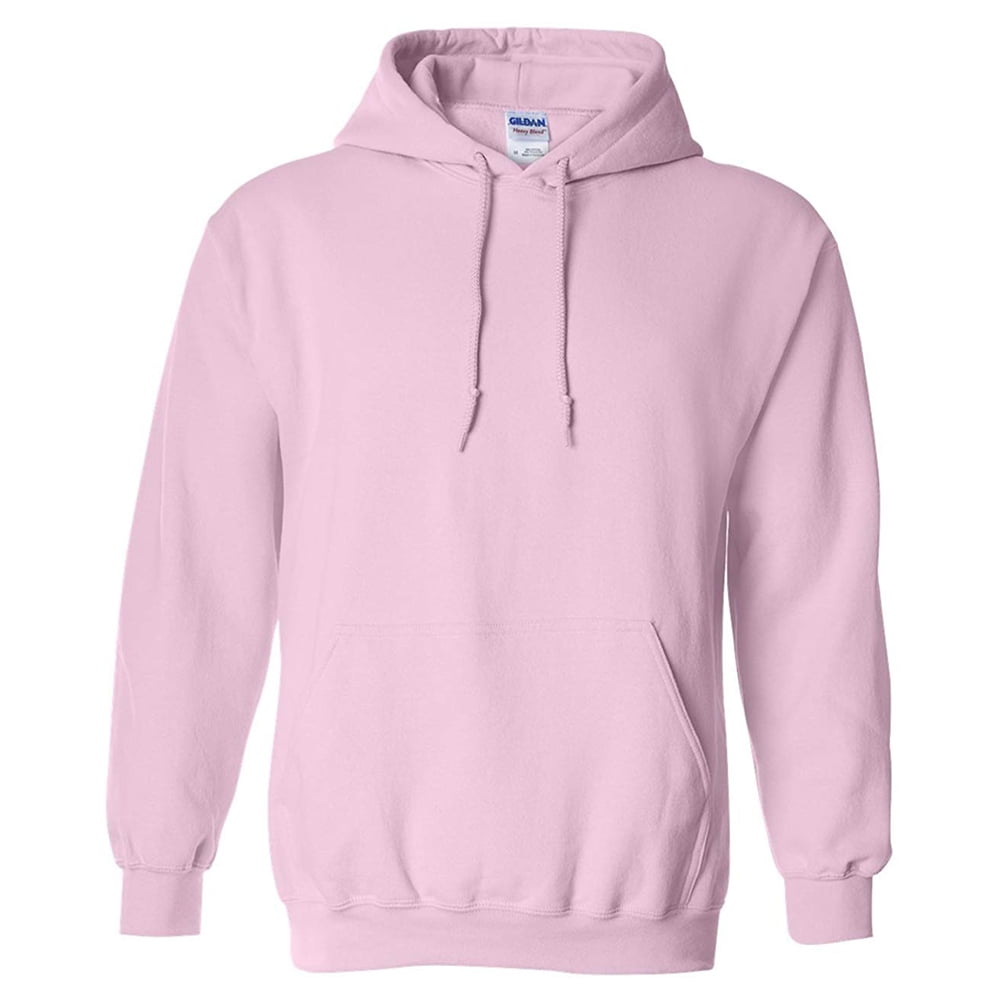 Gildan Men s Long Sleeve Heavy Blend Front Pocket Pullover Hoodie Light Pink 2XL
