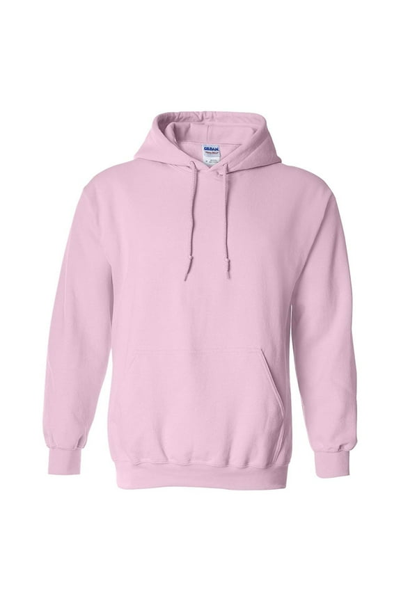 Men's Long Sleeve Heavy Blend Front Pocket Pullover Hoodie Light Pink 2XL