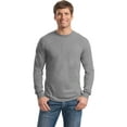 thumbnail image 1 of Gildan Men's Long Sleeve Rib Knit Cuffs T-Shirt - 8400, 1 of 1