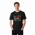 thumbnail image 1 of Gildan Men's Naughty Nice Graphic Tee for Christmas, Short Sleeve Black Holiday T-Shirt, S Size, 1 of 5