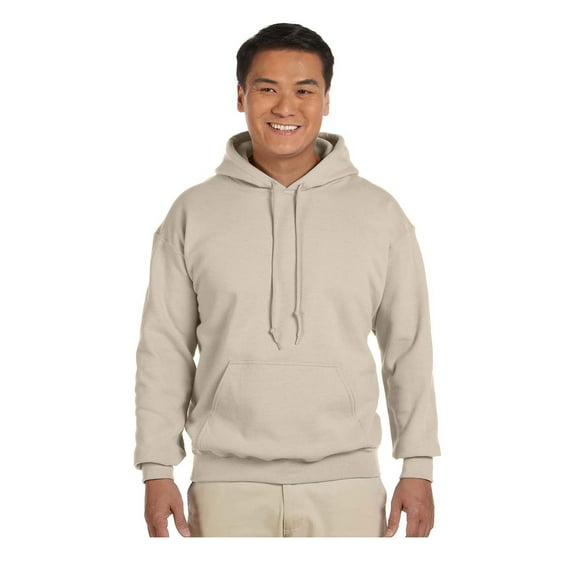 Gildan Men's Rib Knit Pouch Pocket Hooded Sweatshirt, Style G18500