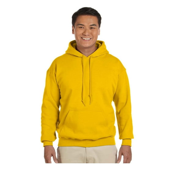 Gildan Men's Rib Knit Pouch Pocket Hooded Sweatshirt, Style G18500