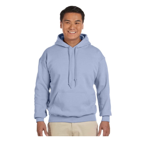 Gildan Men's Rib Knit Pouch Pocket Hooded Sweatshirt, Style G18500