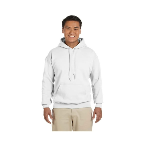 Gildan Men's Rib Knit Pouch Pocket Hooded Sweatshirt, Style G18500