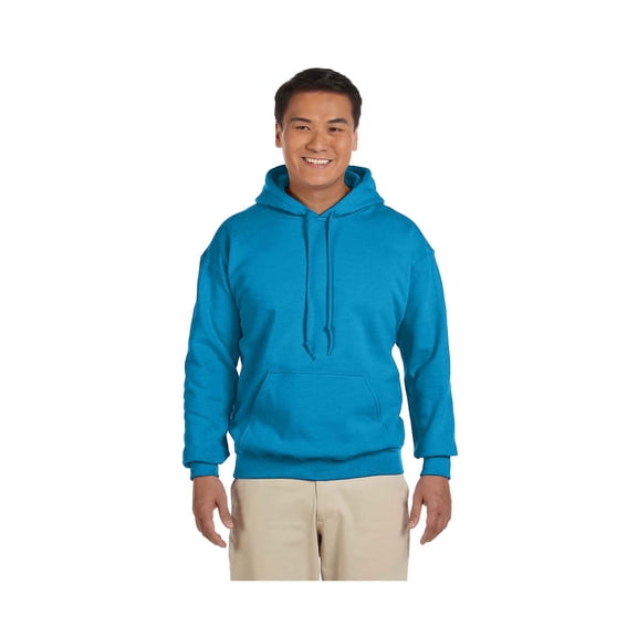 Gildan Men's Rib Knit Pouch Pocket Hooded Sweatshirt, Style G18500