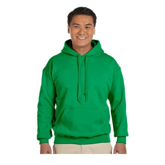 Gildan Men's Rib Knit Pouch Pocket Hooded Sweatshirt, Style G18500