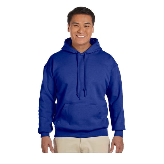 Gildan Men's Rib Knit Pouch Pocket Hooded Sweatshirt, Style G18500