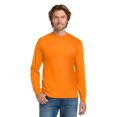 thumbnail image 1 of Gildan Men’s Safety Long Sleeve T-Shirt, Hi Vis Workwear, Safety gear T-shirt, Safety Orange, S, 1 of 5
