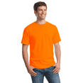 thumbnail image 1 of Gildan Men’s Safety Short Sleeve T-Shirt, Ultra Cotton, Hi Visibility Workwear, Safety Orange, XL, 1 of 5