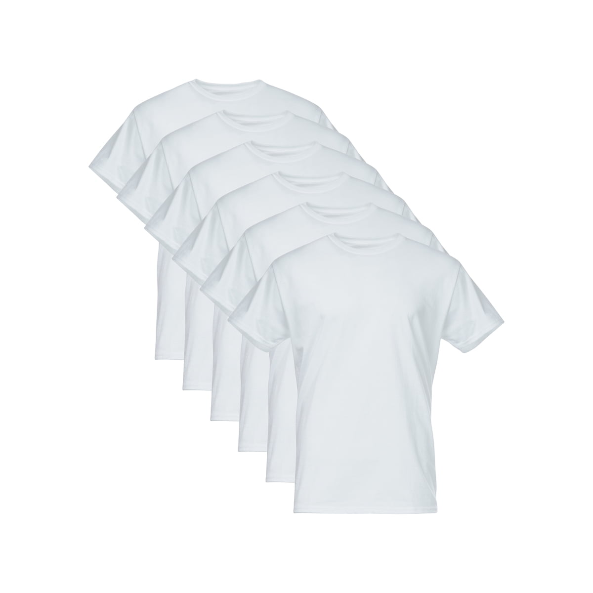 Men's SoftStyle Crew Neck Tees, 6-Pack, Sizes S-2X