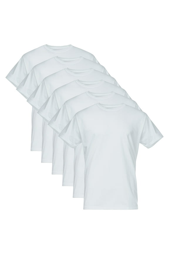 Men's Softstyle Crew Neck Tees, 6-Pack, Sizes S-2X