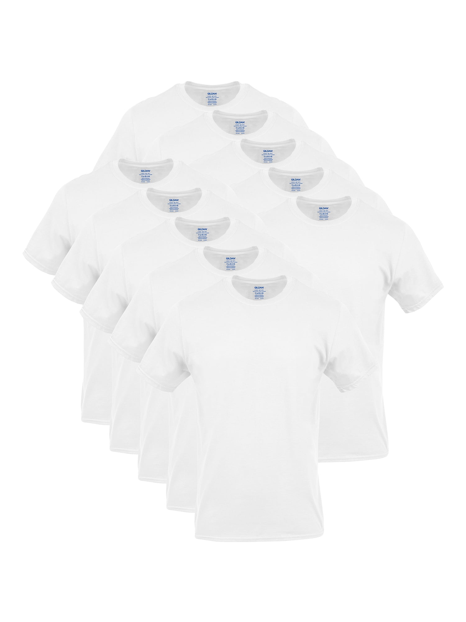 Gildan Men's Short Sleeve Crew T-Shirt, 10-Pack, Sizes S-3XL