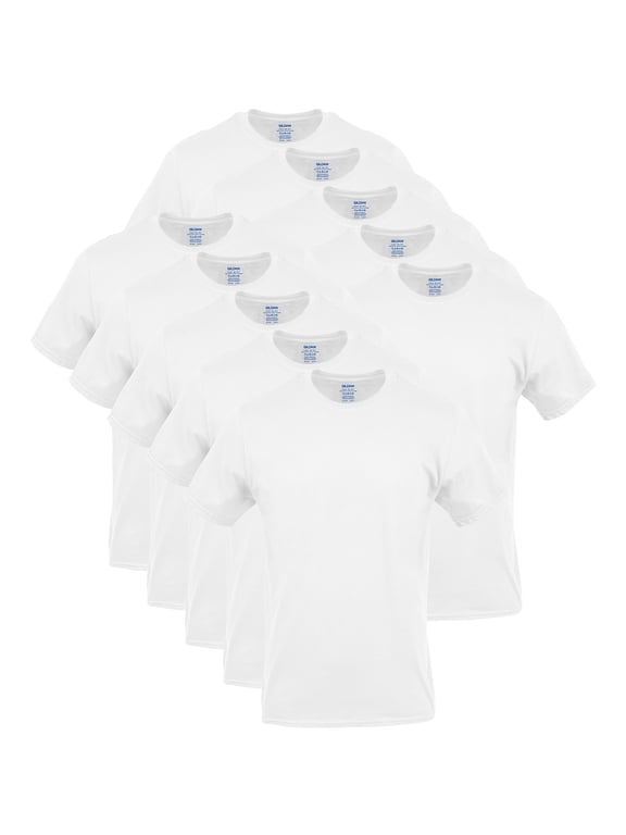 Men's Short Sleeve Crew T-Shirt, 10-Pack, Sizes S-3XL