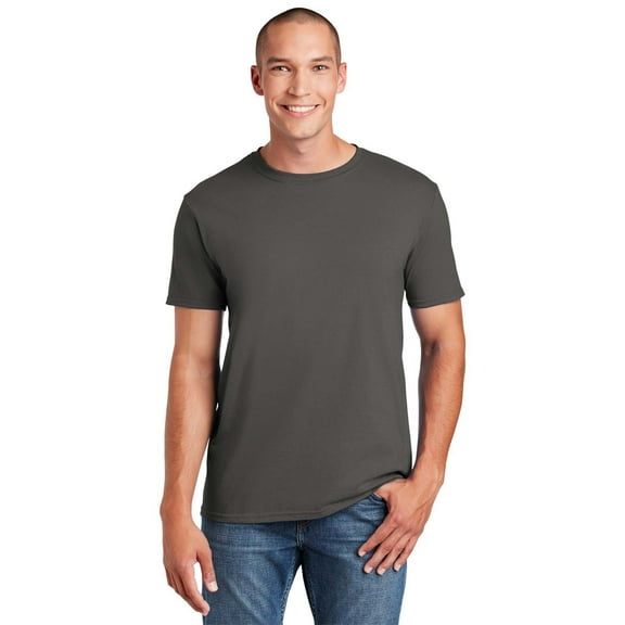Gildan Men's Short Sleeve Crew T-Shirt - 100 Cotton, Charcoal, Sizes S-3XL, Crafting Tee