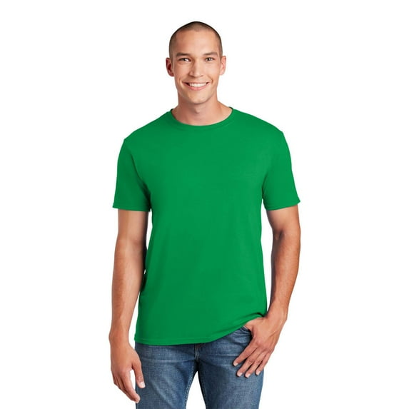 Gildan Men's Short Sleeve Crew T-Shirt - 100 Cotton, Irish Green, Sizes S-3XL, Crafting Tee