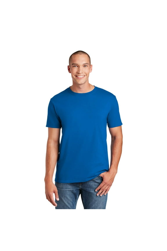 Men's Short Sleeve Crew T-Shirt - 100 Cotton, Royal, Sizes S-3XL, Crafting Tee
