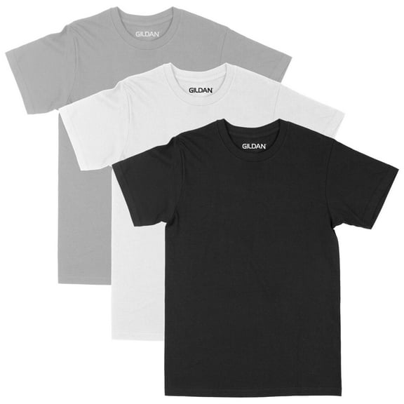 Gildan Men's Short Sleeve Crew T-Shirt, 3-Pack, Sizes S-3XL