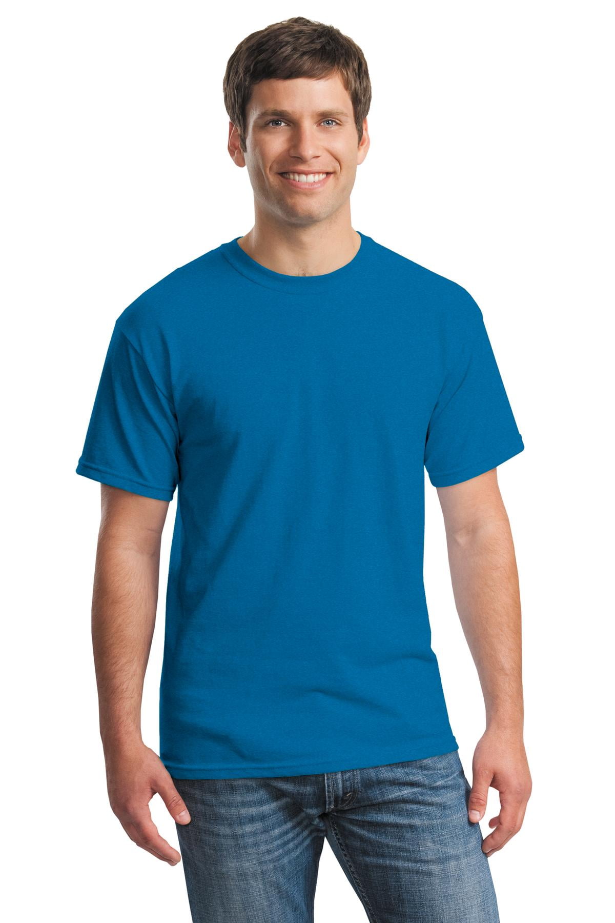Gildan Men's Short Sleeve Heavy Cotton Crewneck T-Shirt - 5000 ...