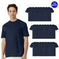 thumbnail image 1 of Gildan Men’s Short Sleeves Light Cotton T-Shirt, Tee for Arts & Crafts, Navy Shirt, Pack of 12 Shirts, S, 1 of 4
