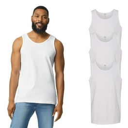Papi Men's Essentials 100% Cotton Square Neck Tank Tops - 3 Pack