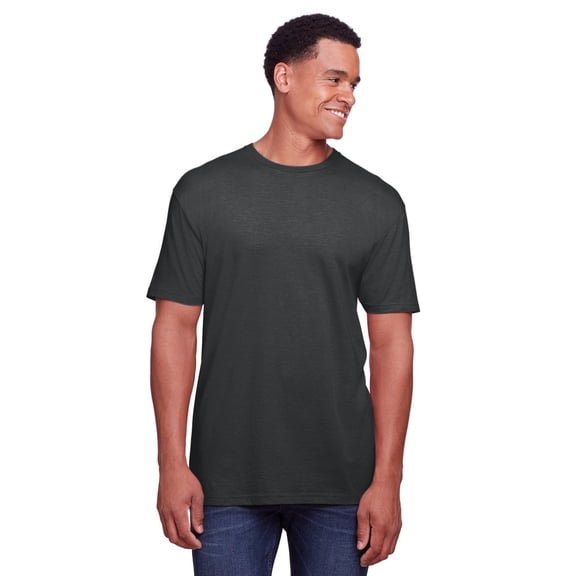 Gildan Men's Softstyle CVC Stylish Casual Plain T-Shirt Black Mist Size 4X Only