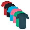 thumbnail image 1 of Gildan Men's Softstyle CVC T-Shirt, 4.6 oz. 60/40 Cotton/Polyester Bulk Tee, Assorted Short Sleeve Crewneck Plain Tees, Mixed Color Solid T-shirts (Dark+Bright Color 6 Pack, 3XL), 1 of 8