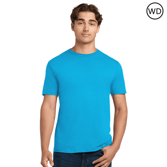Gildan Men's Softstyle CVC T-Shirt, Crewneck Tee for Crafting, 60/40 Cotton/polyester, Caribbean Mist Shirt, 2XL
